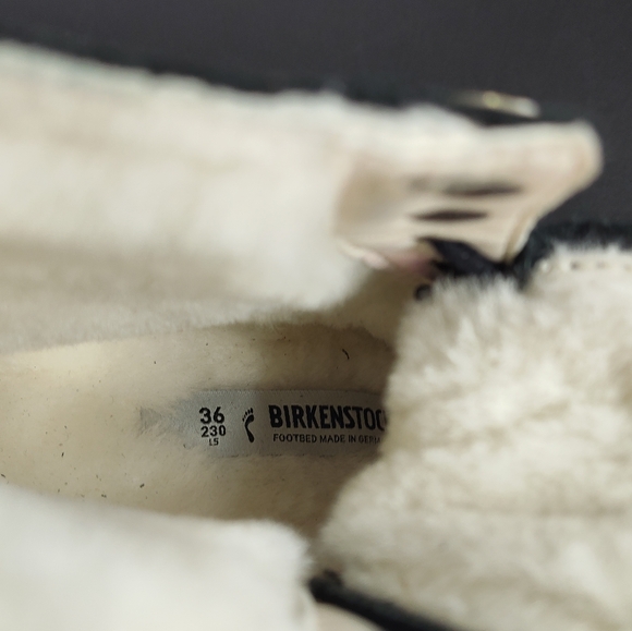 NEW Birkenstock Bryson Shearling Boots black Nubuck greasy leather size 36/5 - Picture 7 of 7